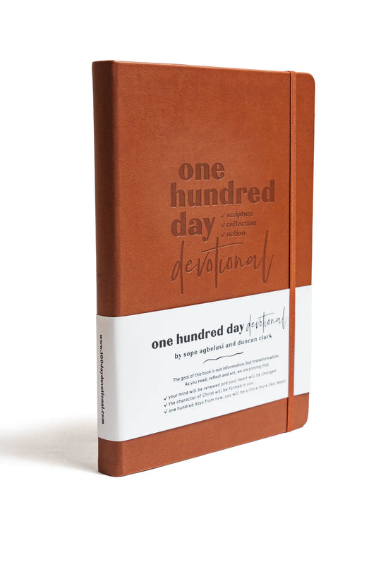 Bible reflection prompts inside a Christian devotional journal